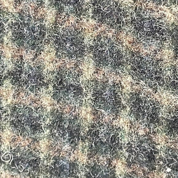 New Vince Wool Cashmere Check Plaid Wide Leg Pants Pleated Azure Tartan Sz 16 - Picture 8 of 14